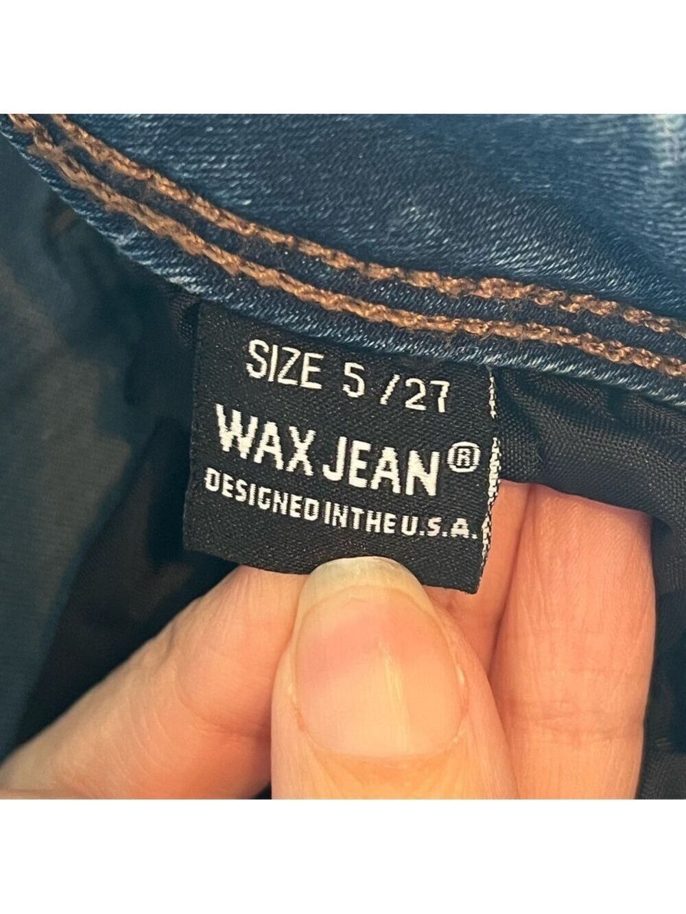 Wax Jean Blue Faded Skinny Denim - Picture 5 of 7